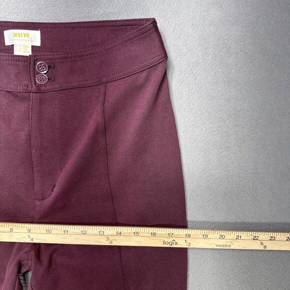 Maeve Anthropologie Womens Size 6 Plum Purple High Rise Seamed Split Hem Skinny - Picture 3 of 12